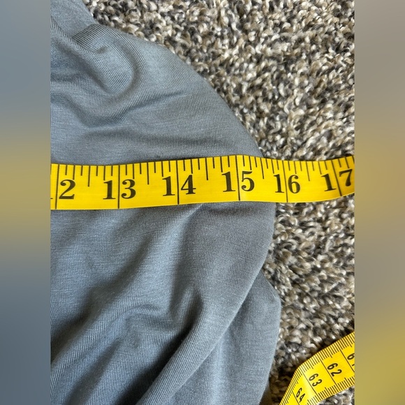 Shop Dordor blue/gray wide leg jumpsuit with halter tie top size small - Picture 3 of 11